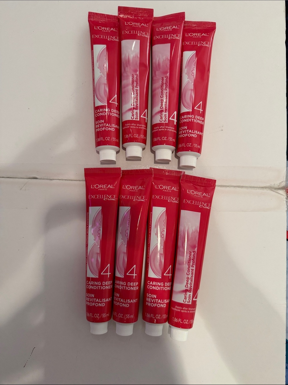 L’Oréal Excellence Creme Care Conditioner Tubes Lot Of 8 NEW